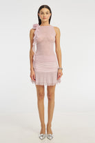 Harlow Skirt - Metallic Lilac TOP Bubish Luxe
