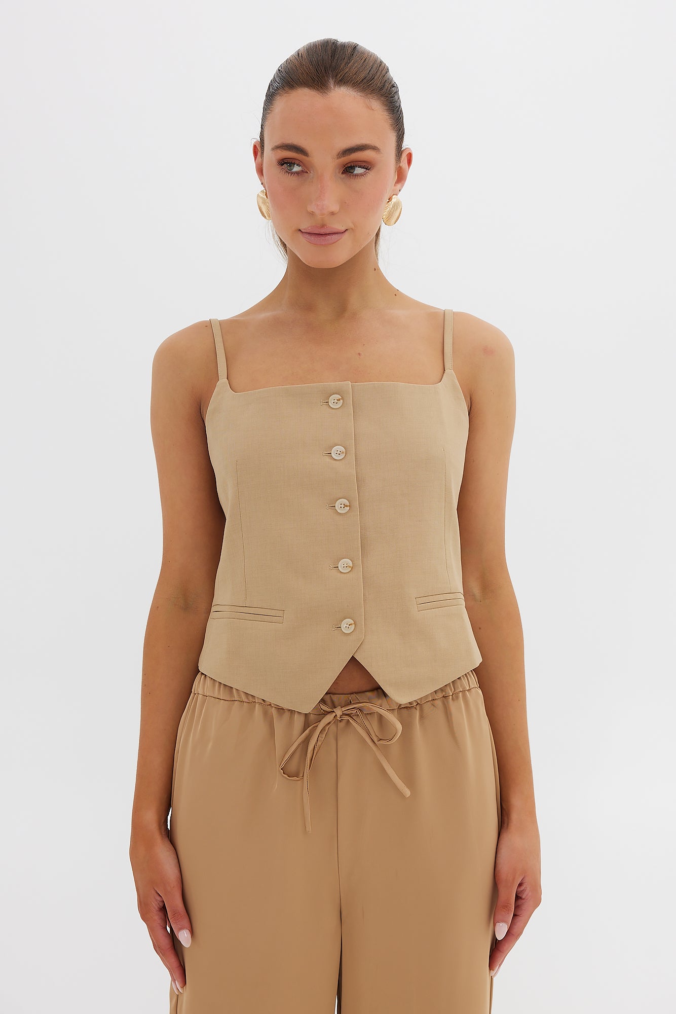 Kai Vest - Tan TOP Bubish Luxe