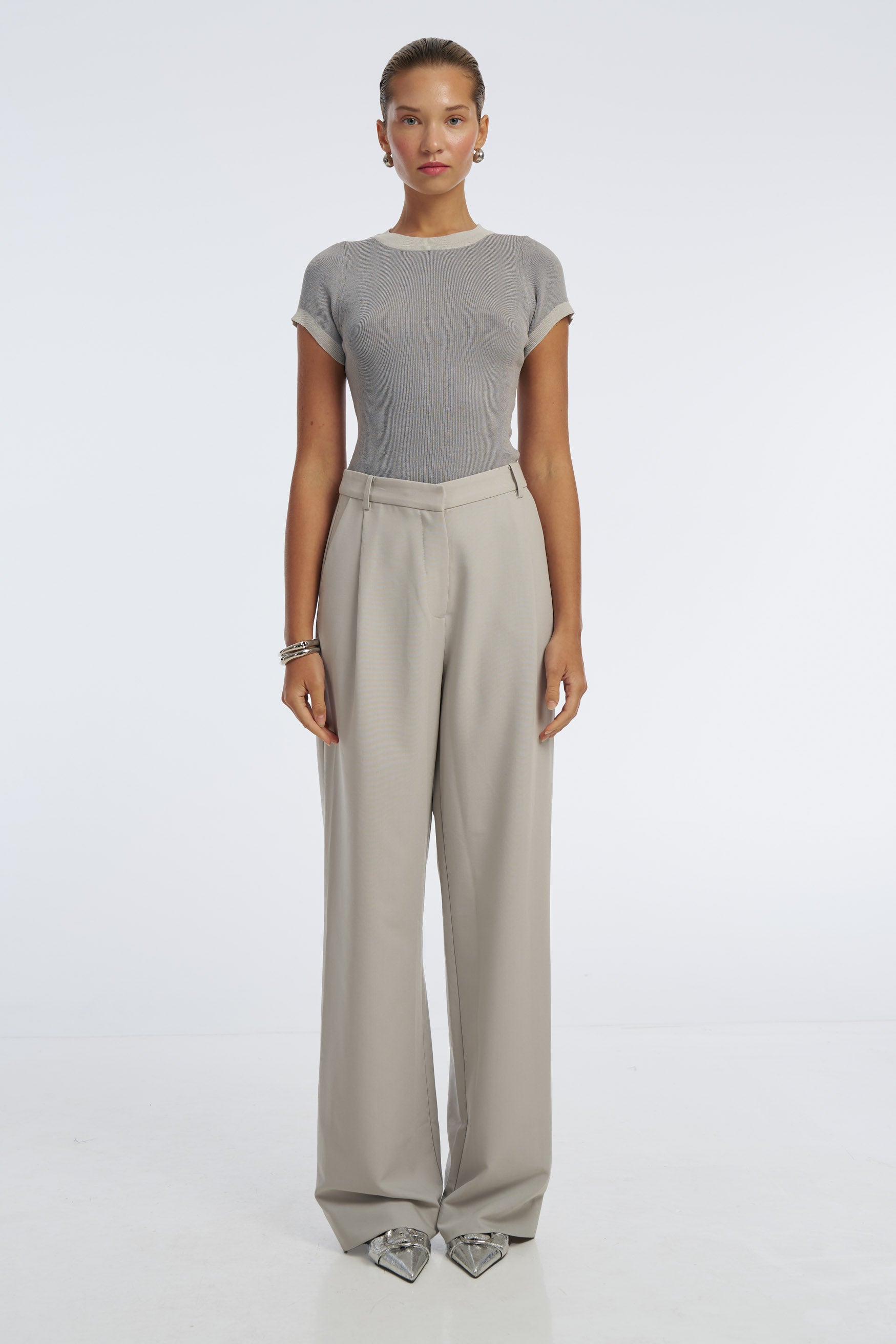 bubish Tori Knit Top Grey TOP