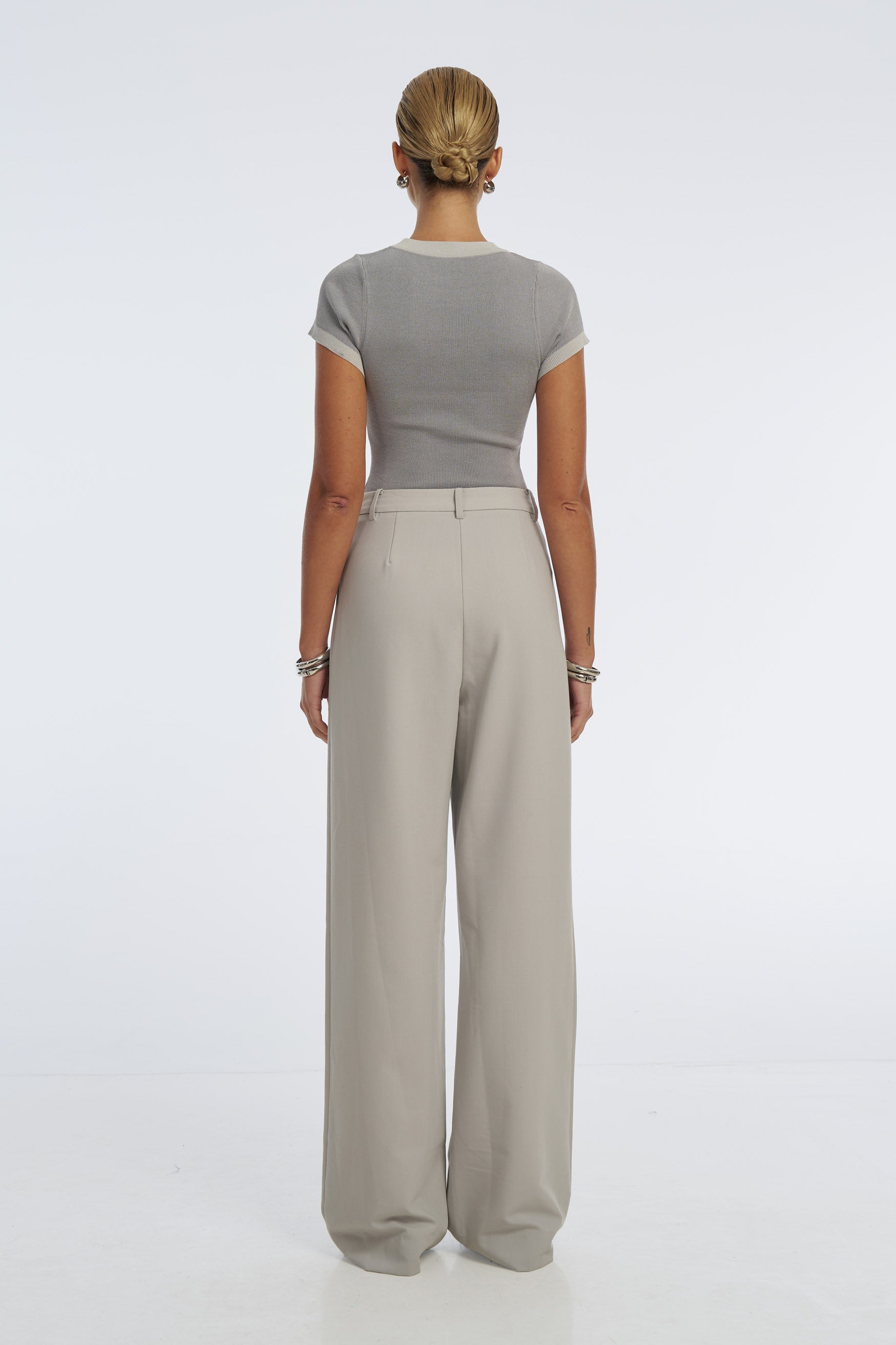 bubish Tori Knit Top Grey TOP