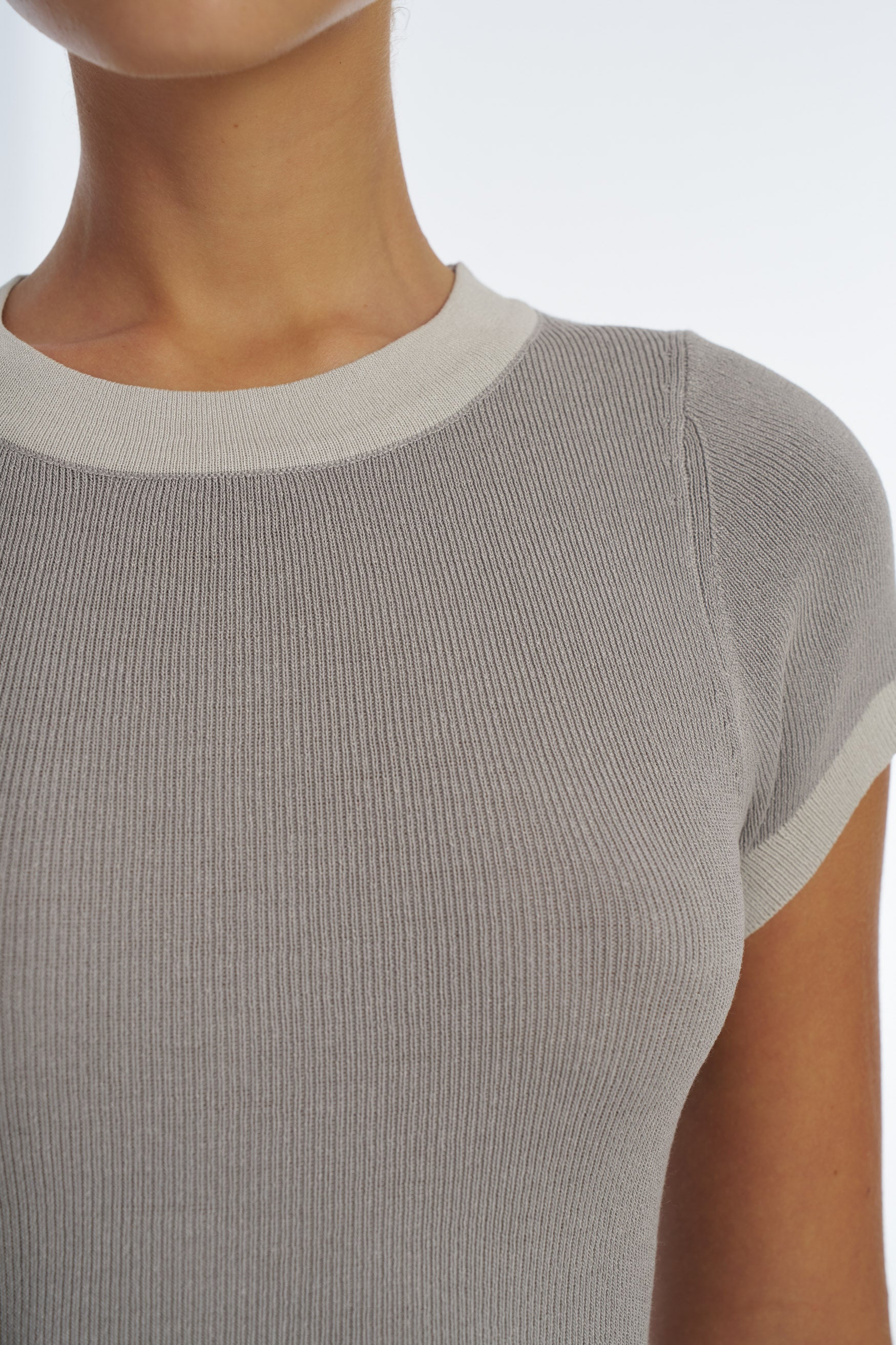 bubish Tori Knit Top Grey TOP