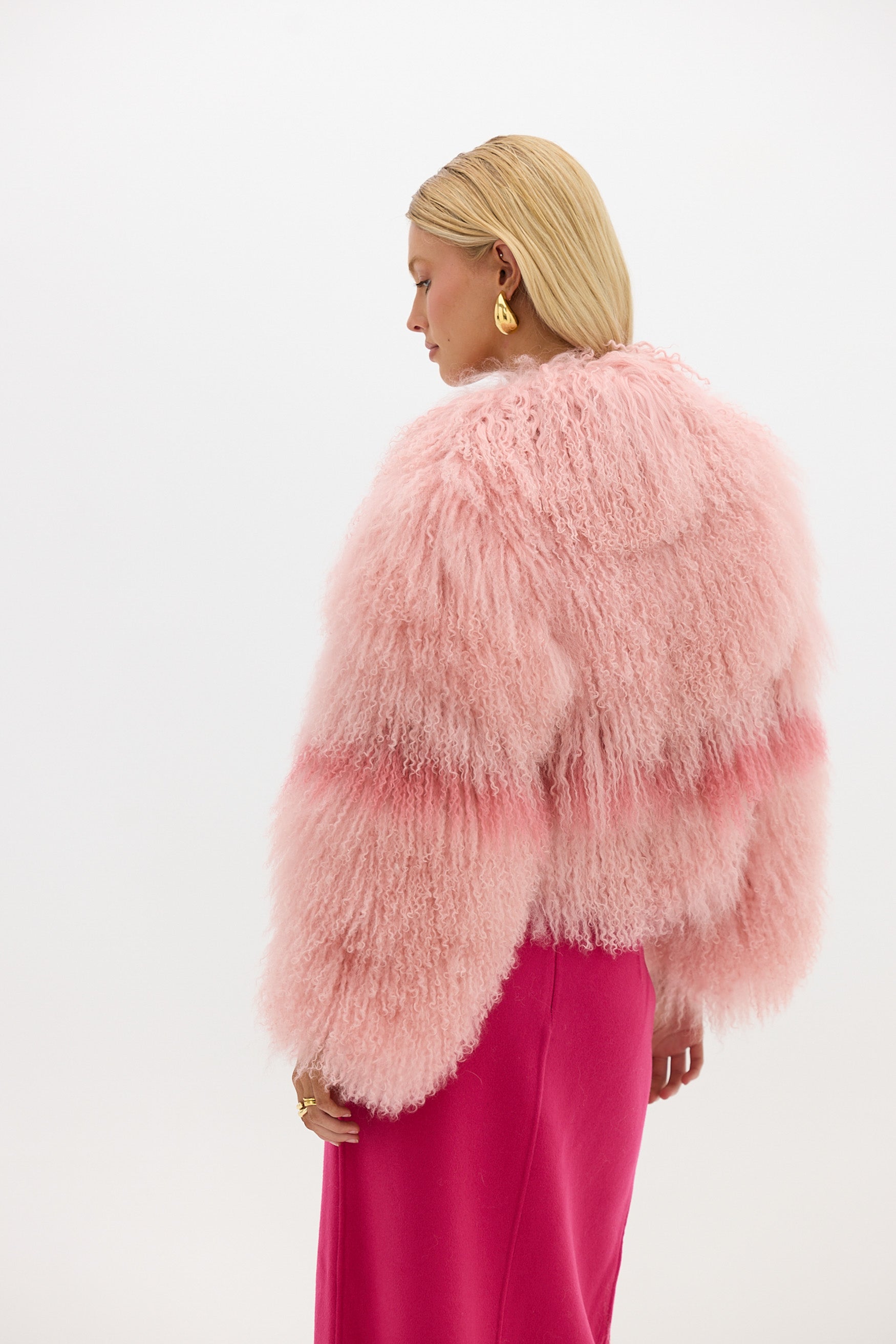 Georgina Jacket - Rosewater Flamingo JACKET Bubish Luxe