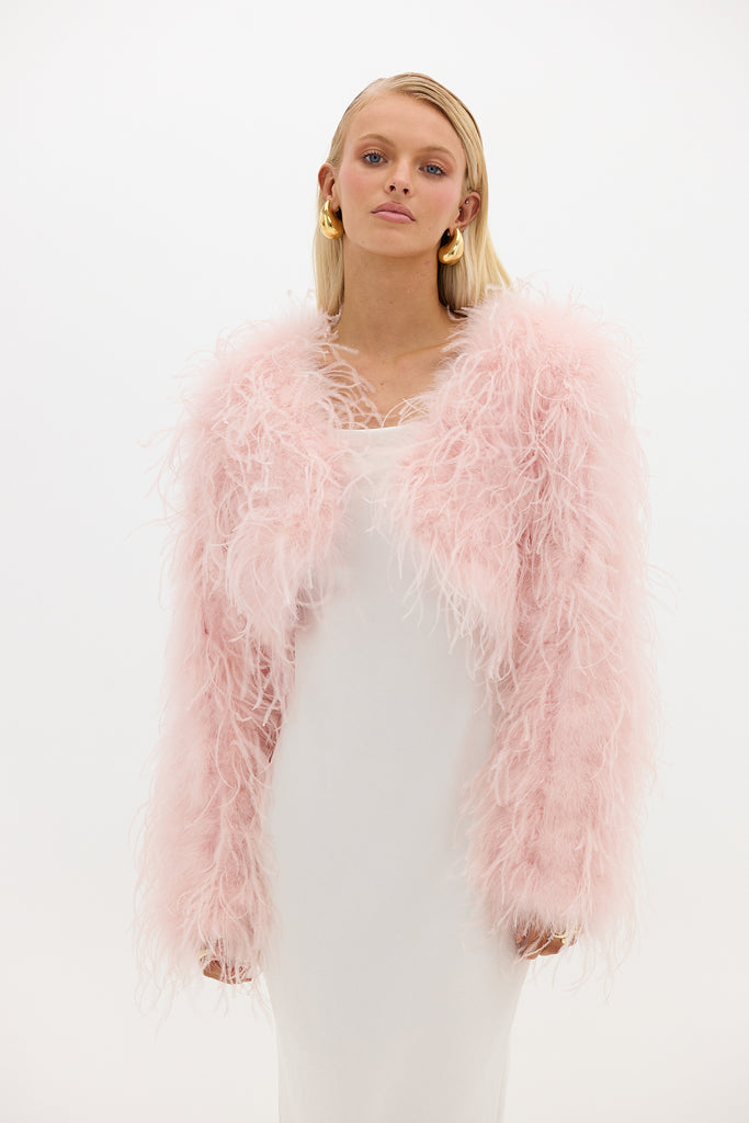 Sara Bolero Jacket - Peonie Pink JACKET Bubish Luxe 