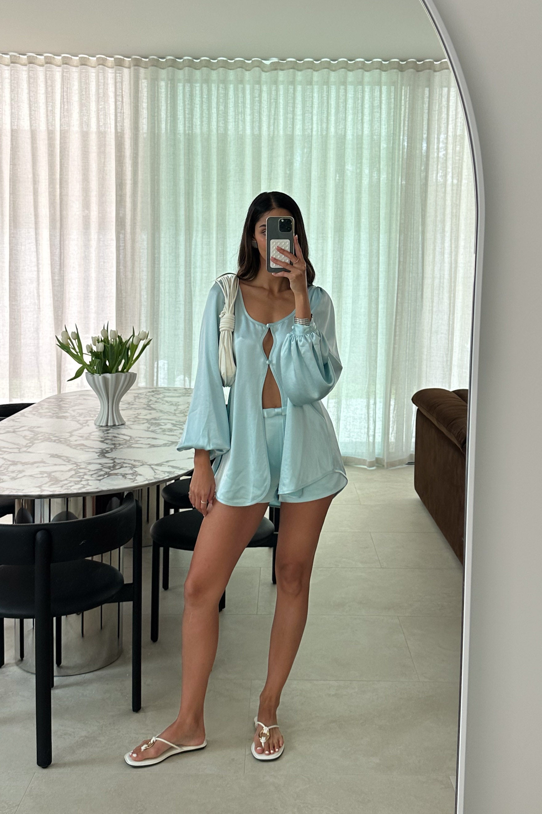 Penelope Blouse - Pastel Blue main image 0
