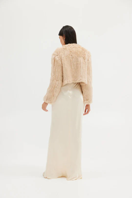 Lola Crop Jacket - Creme Brulee JACKET Bubish Luxe