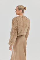 Lola Crop Jacket - Beige JACKET Bubish Luxe