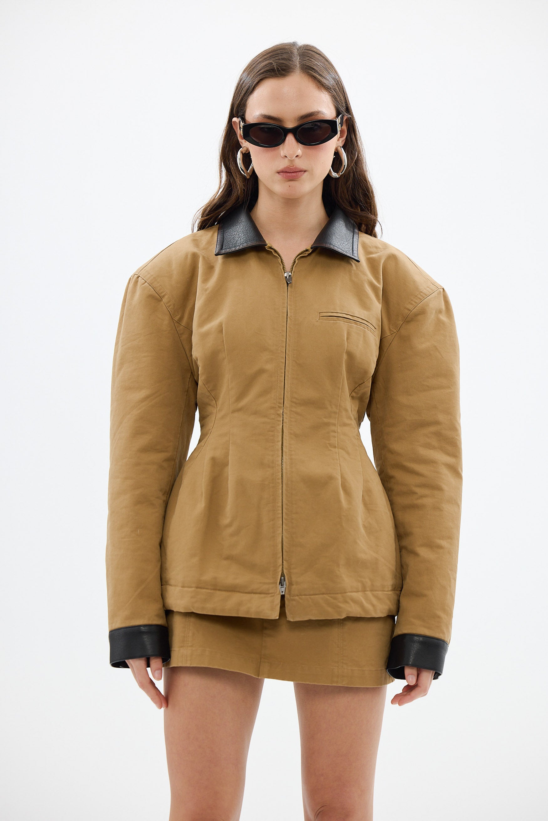 bubish Olivia Cinched Country Jacket Tan JACKET