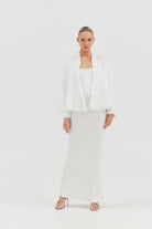 Bridal Valencia Jacket - White JACKET Bubish Luxe