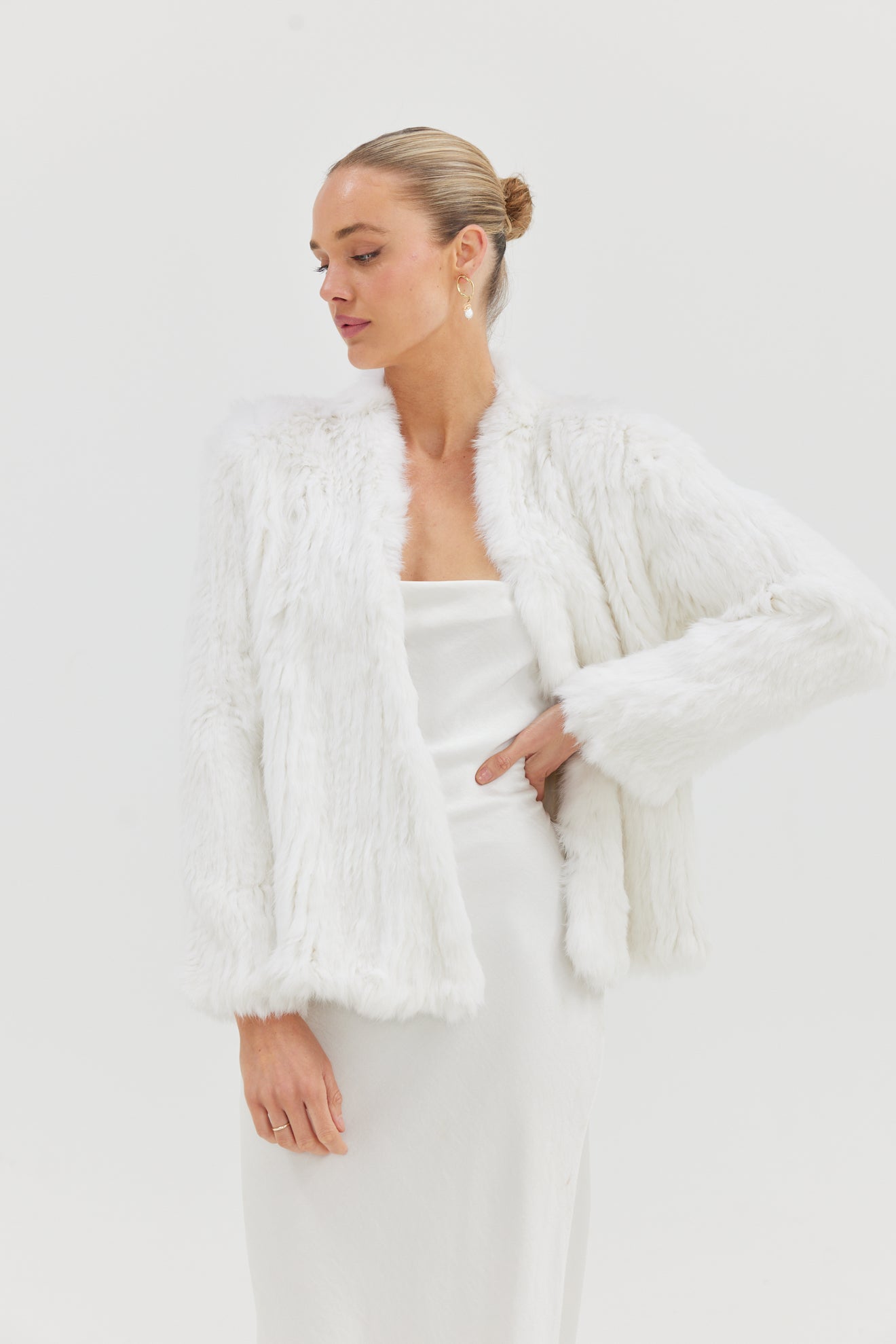 Bridal Valencia Jacket - White JACKET Bubish Luxe