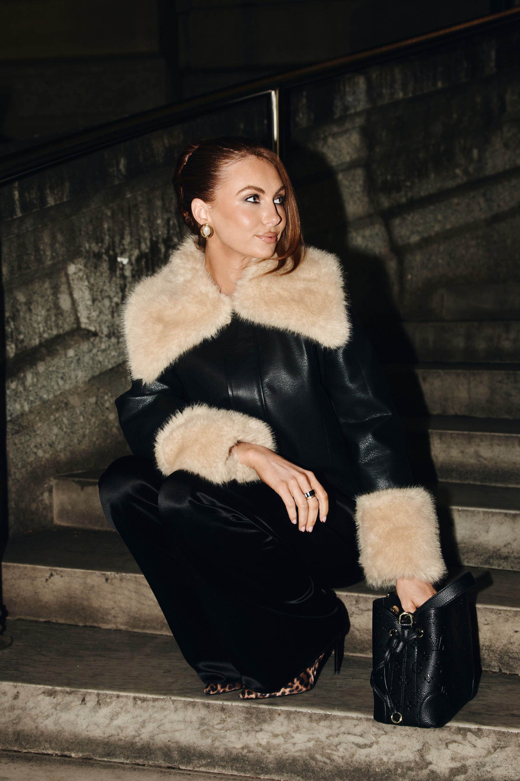 bubish Willow Jacket Black FAUX LEATHER JACKET