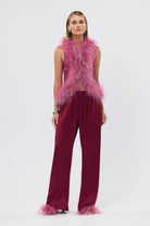bubish Alexandra Pant Raspberry SATIN PANT