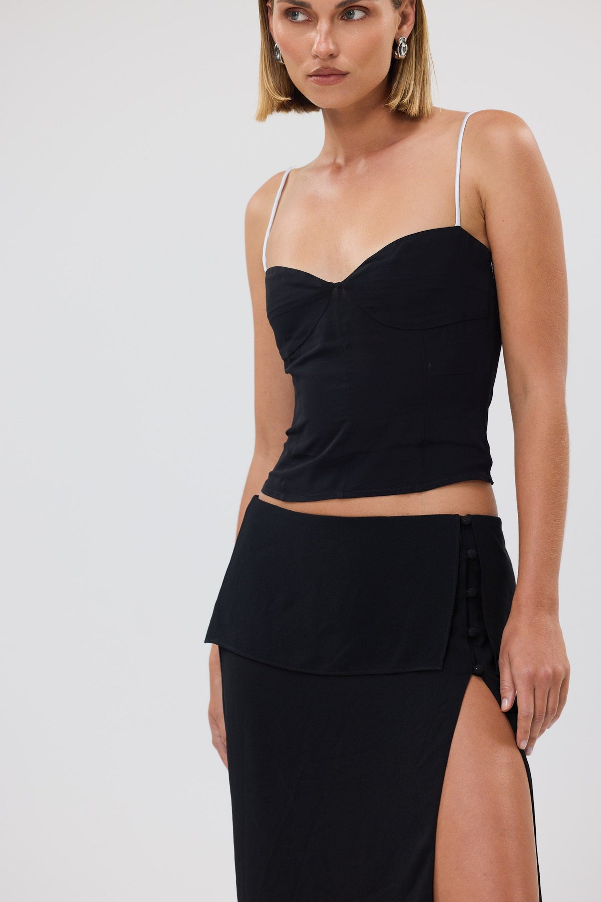 bubish Amber Midi Skirt Black PARTY SKIRTS