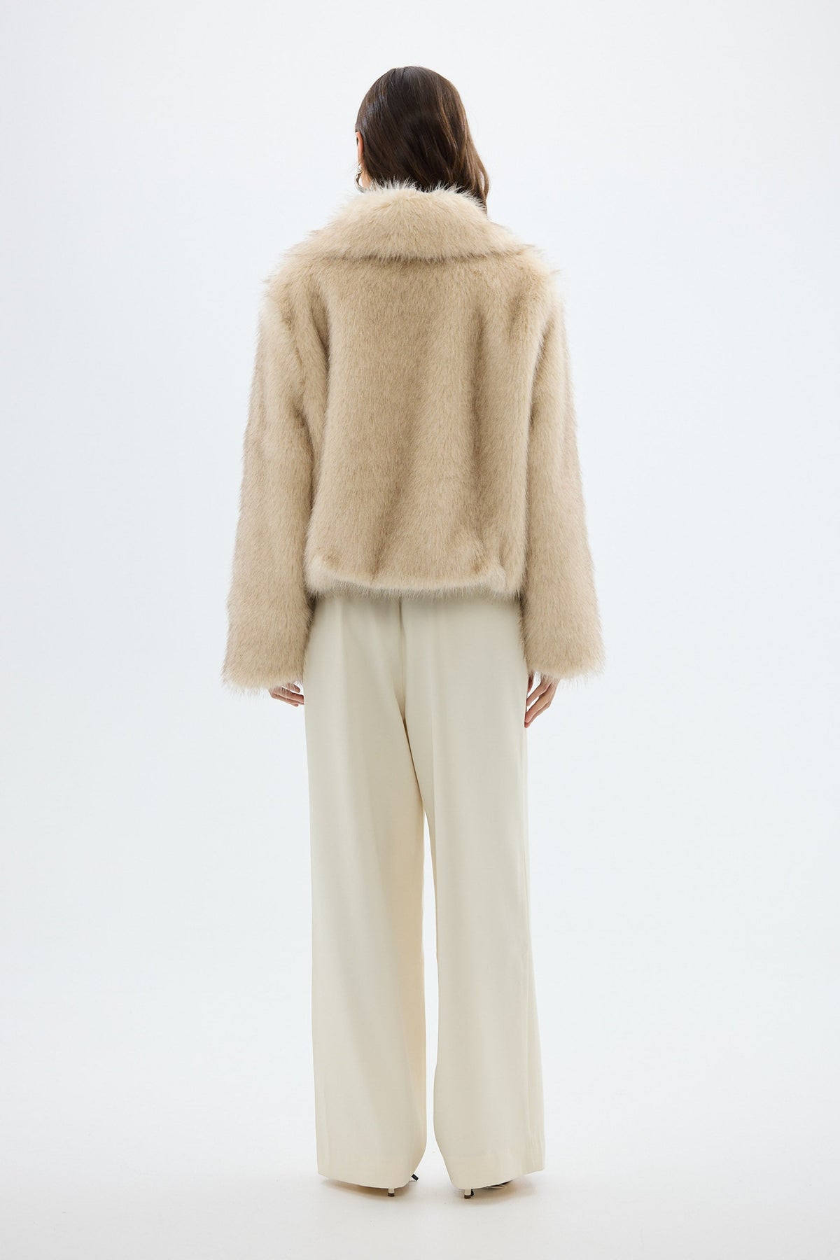bubish Ashton Faux Fur Jacket Ivory FAUX FUR JACKET
