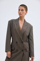 bubish Charlee Blazer Coat - Taupe Grey COAT