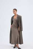 bubish Charlee Blazer Coat - Taupe Grey COAT