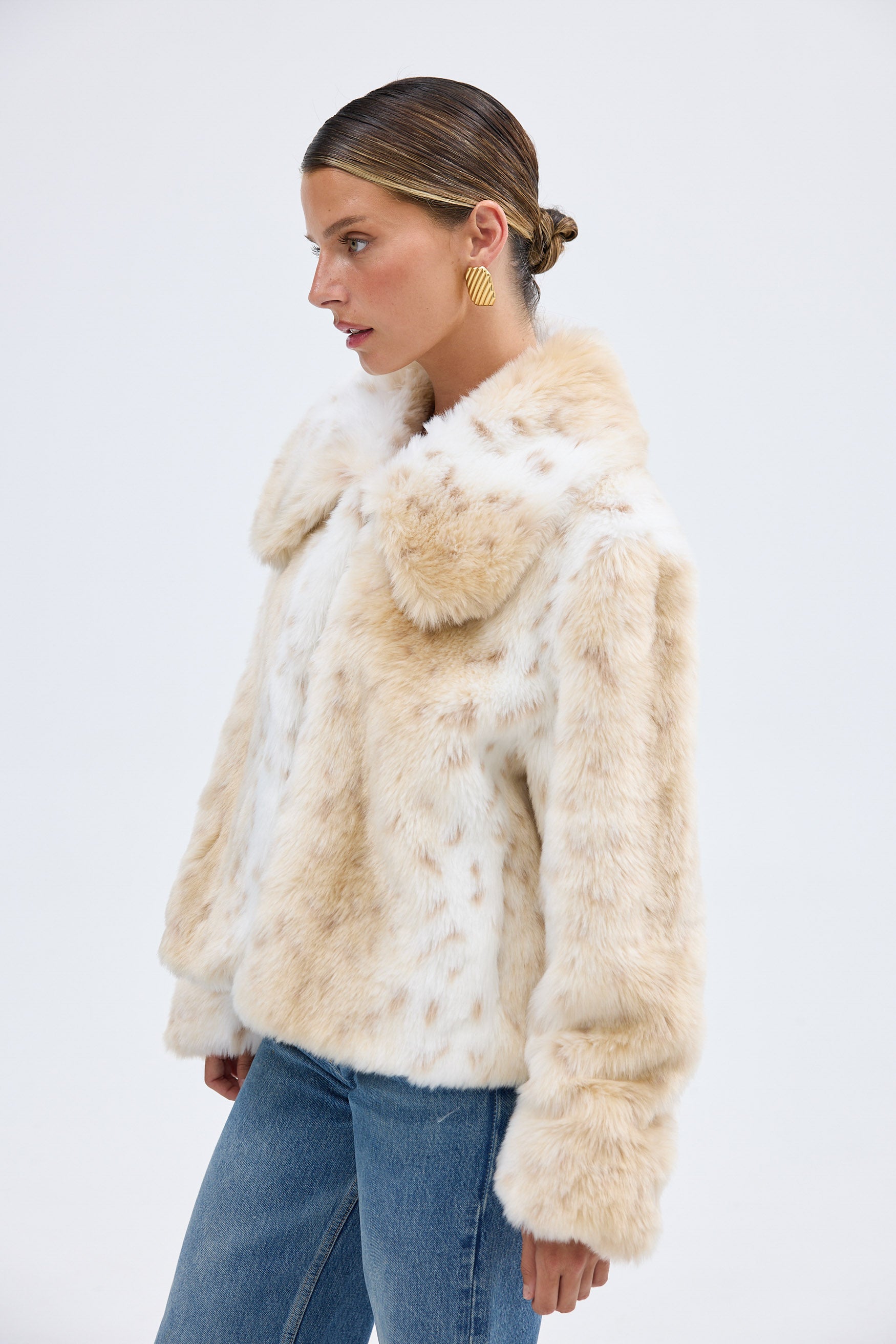 bubish Chelsea Faux Fur Jacket Neutral FAUX FUR JACKET