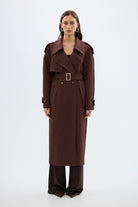 bubish Dillon Trench Coat Chocolate TRENCH COAT