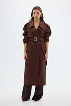 bubish Dillon Trench Coat Chocolate TRENCH COAT