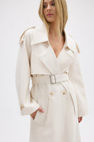 bubish Dillon Trench Coat - Ivory TRENCH COAT