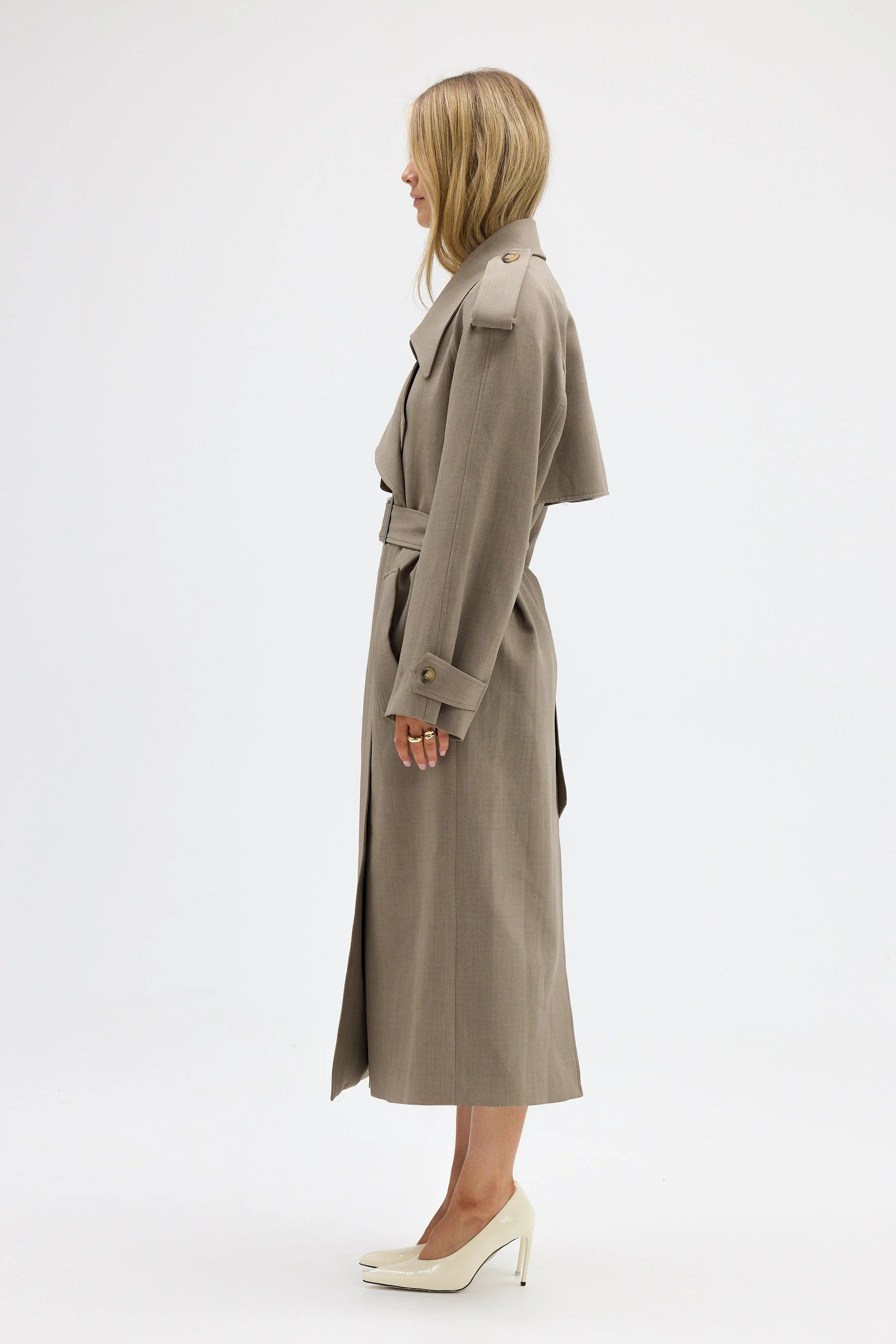 bubish Dillon Trench Coat - Taupe TRENCH COAT