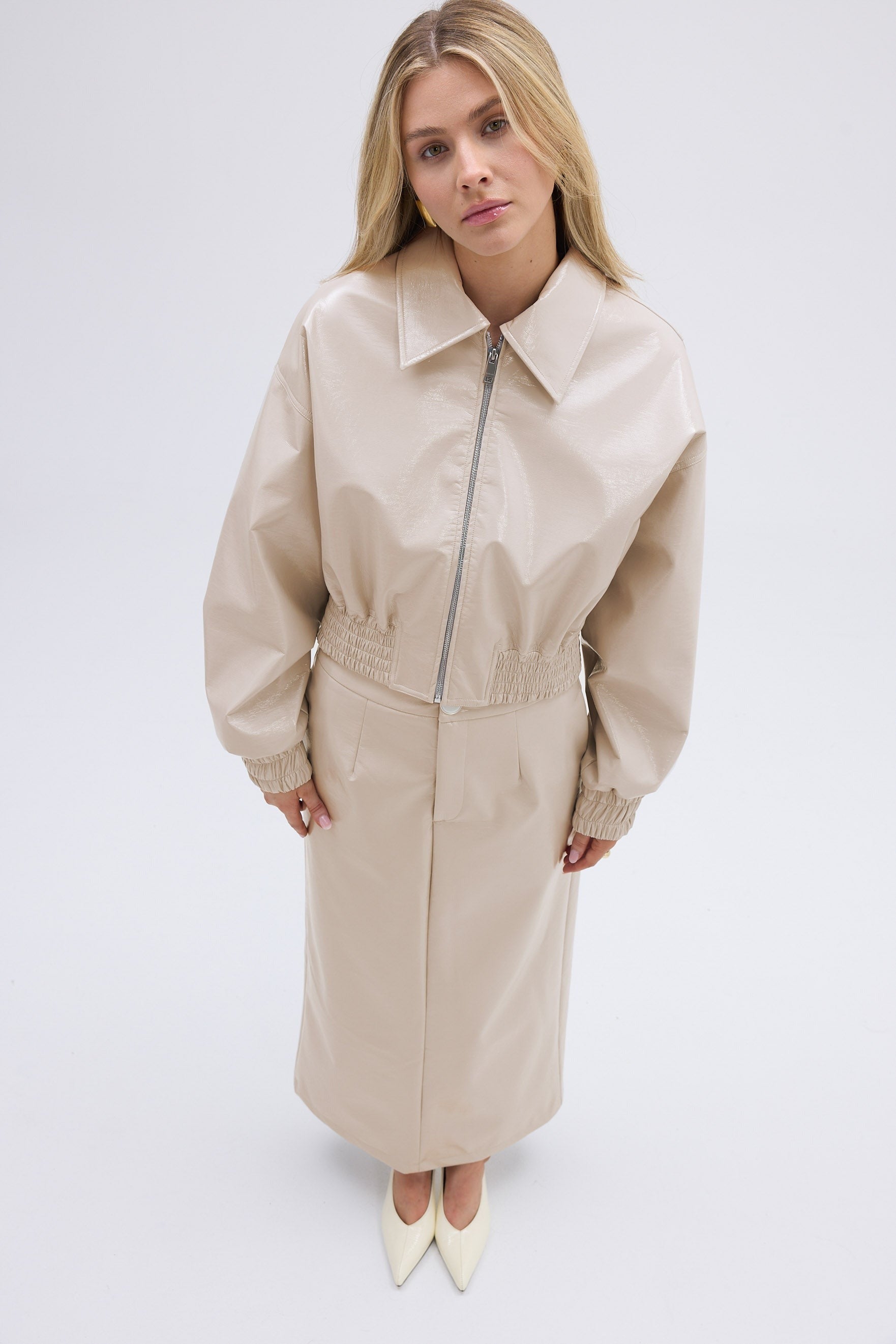 bubish Eliza Bomber Jacket Pearl Grey BOMBER JACKET