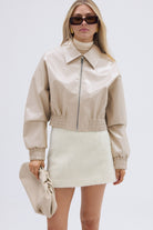 bubish Eliza Bomber Jacket Pearl Grey BOMBER JACKET