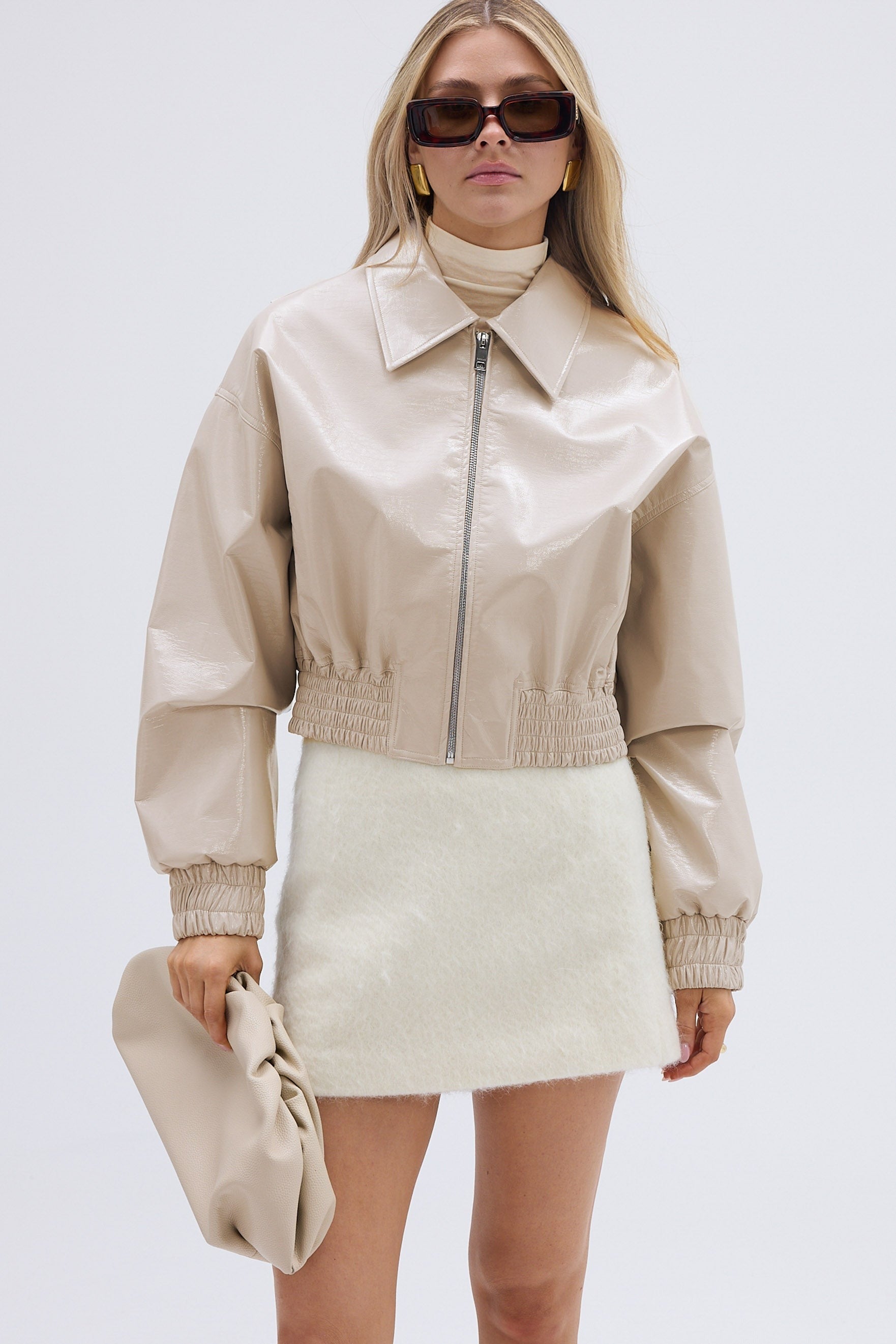 bubish Eliza Bomber Jacket Pearl Grey BOMBER JACKET