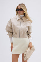 bubish Eliza Bomber Jacket Pearl Grey BOMBER JACKET