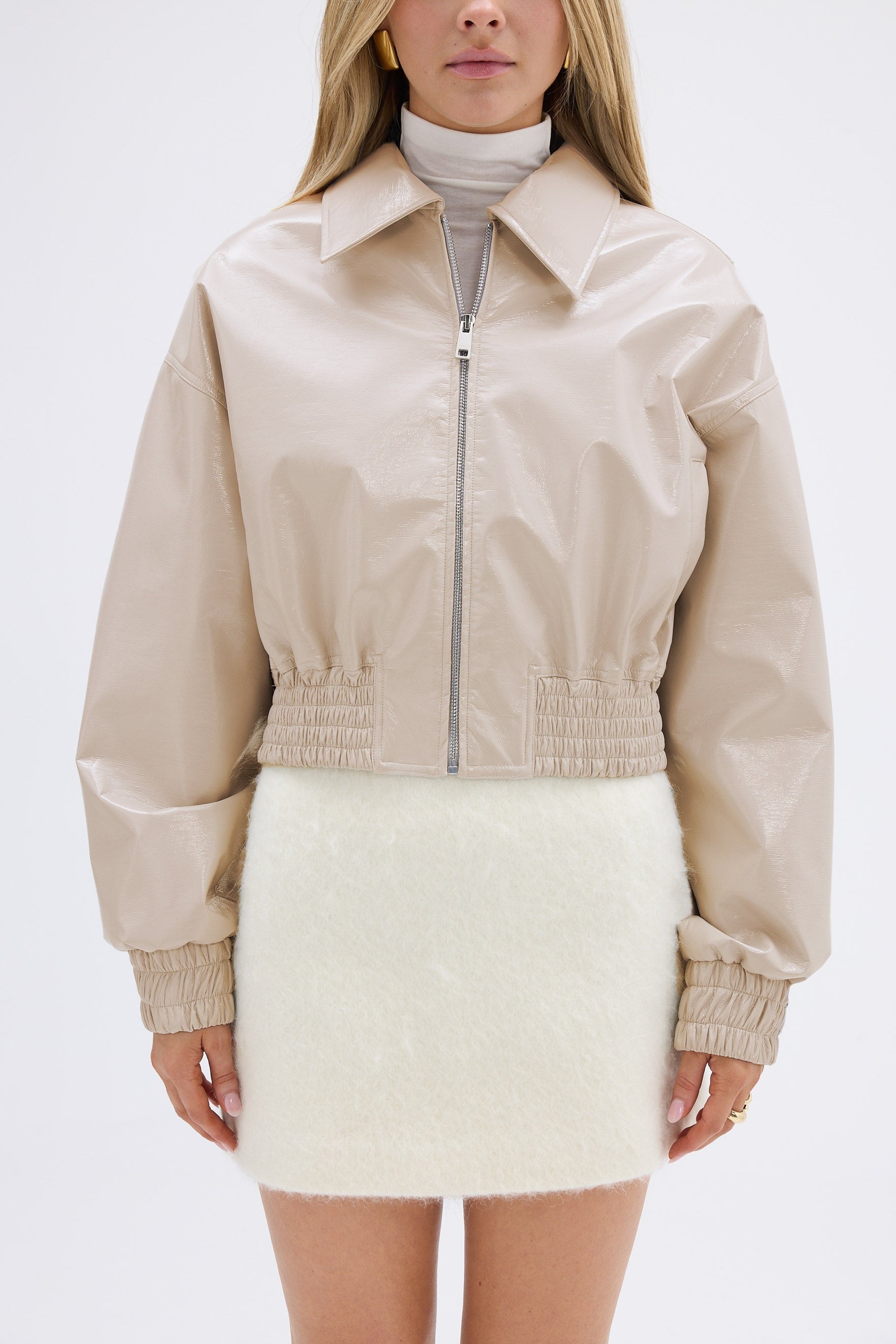 bubish Eliza Bomber Jacket Pearl Grey BOMBER JACKET