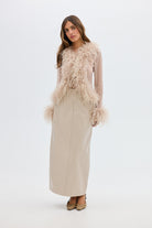 bubish Eliza Maxi Skirt Pearl Grey SKIRT