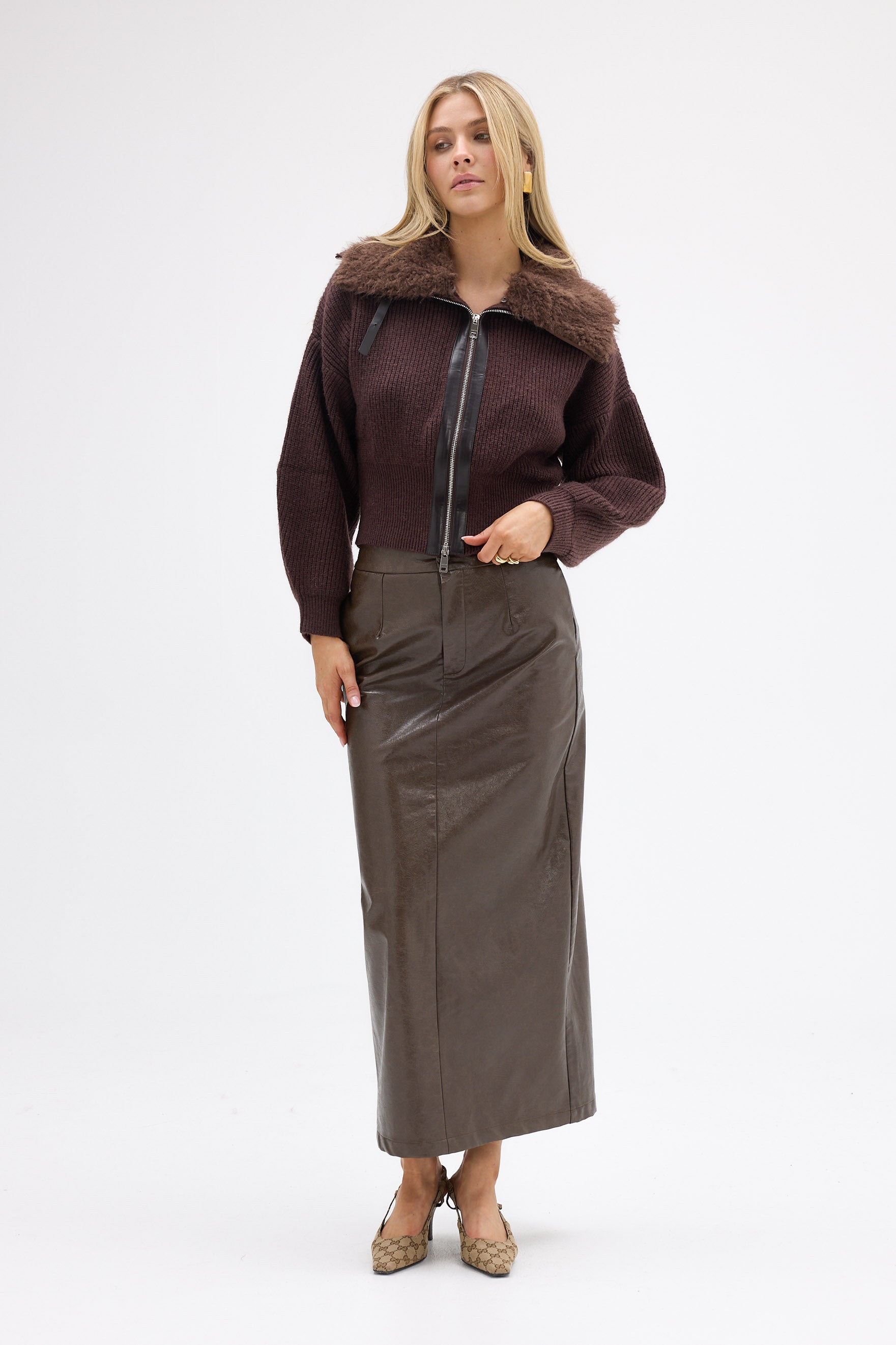 bubish Eliza Maxi Skirt Chocolate SKIRT