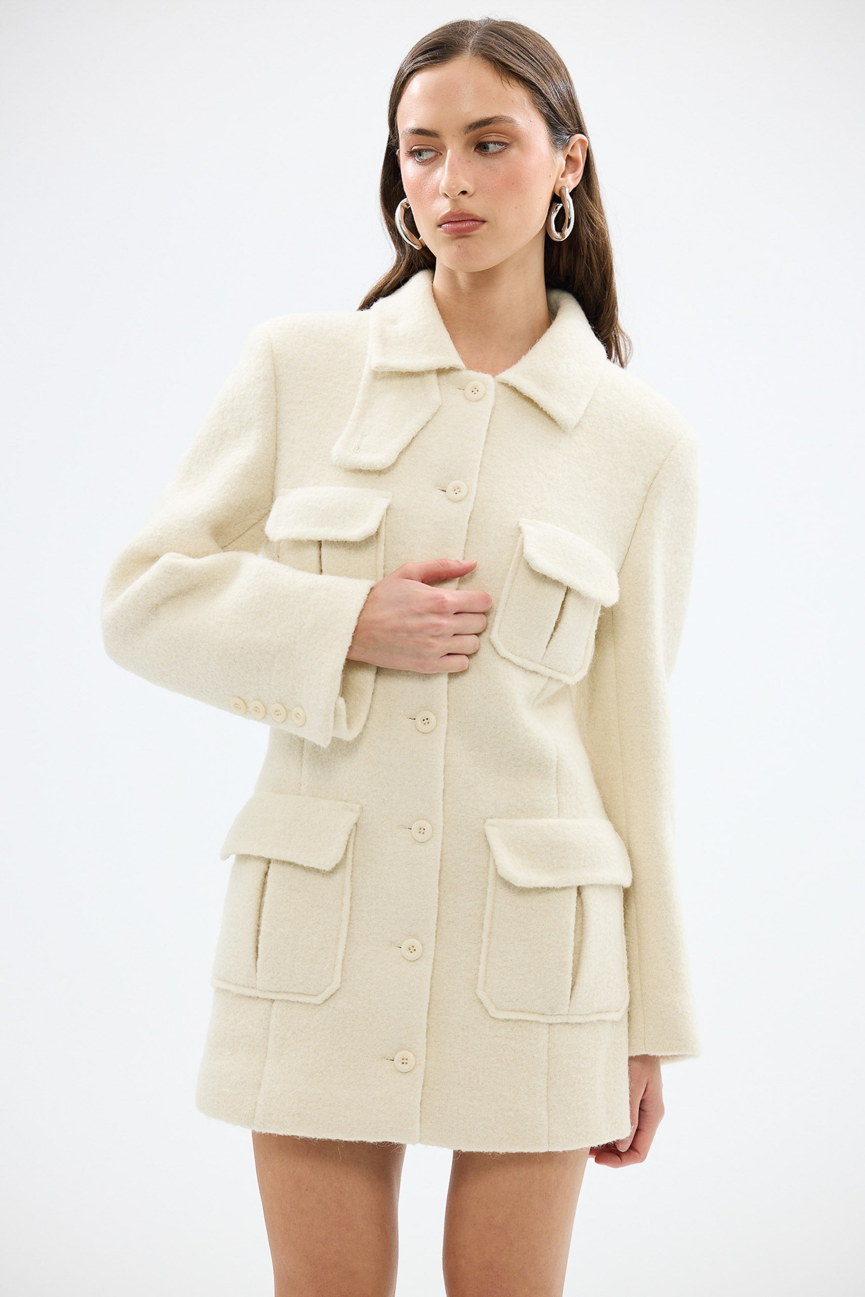 bubish Franca Wool Blazer Ivory WOOL BLAZER