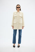 bubish Franca Wool Blazer Ivory WOOL BLAZER