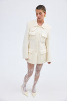 bubish Franca Wool Blazer Ivory WOOL BLAZER