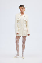 bubish Franca Wool Blazer Ivory WOOL BLAZER