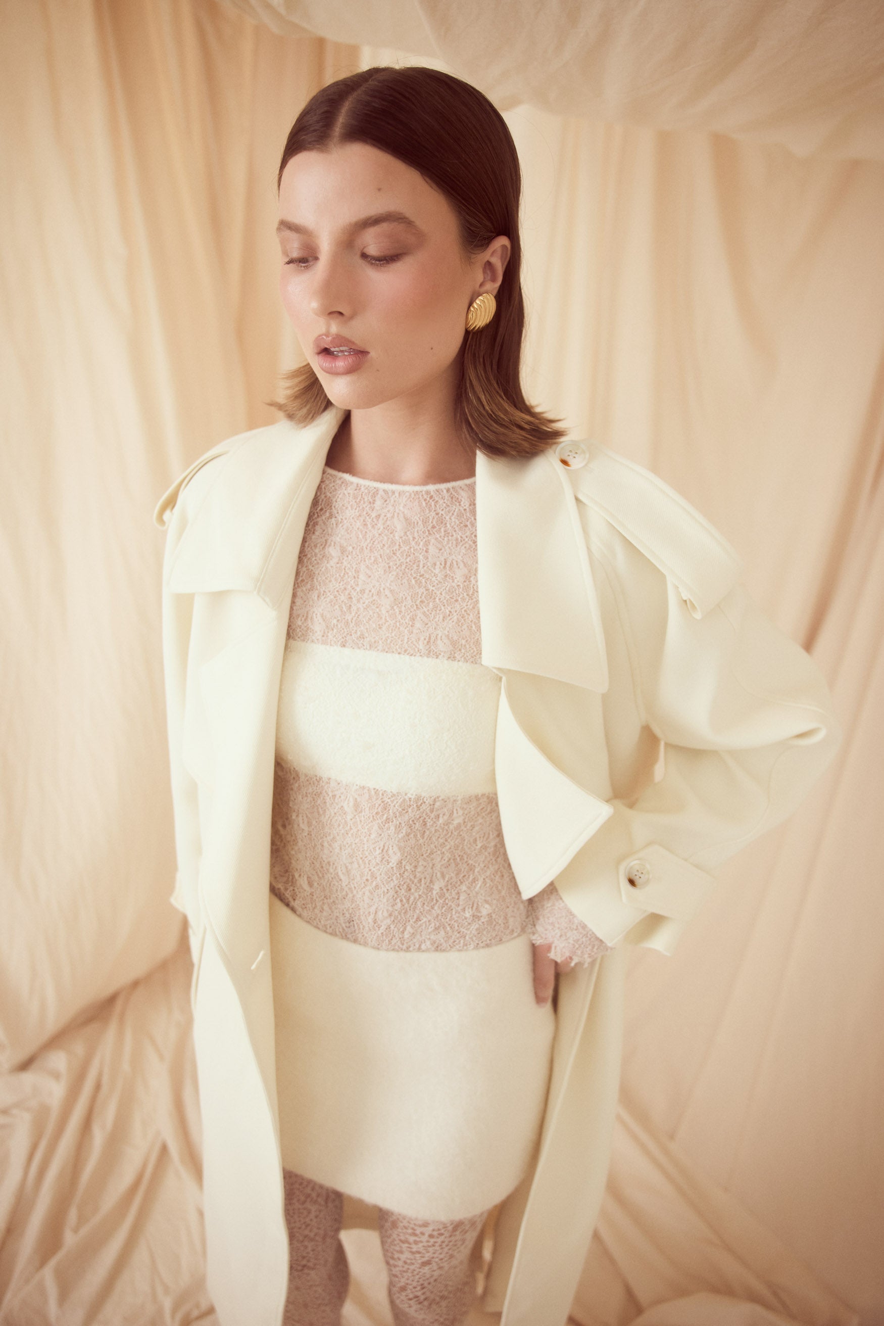 bubish Frankie Lace Top - Ivory LACE TOP