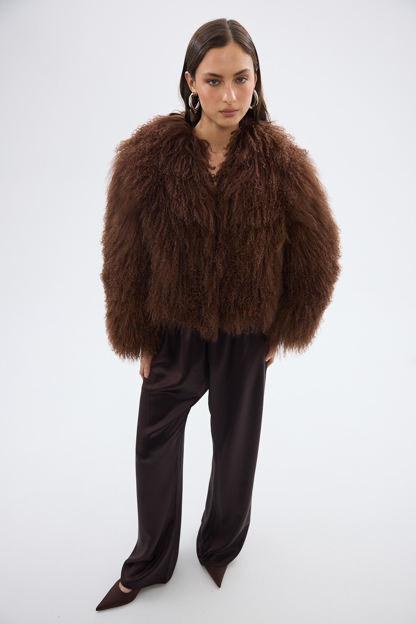 bubish Georgina Jacket Chocolate WOOL JACKET