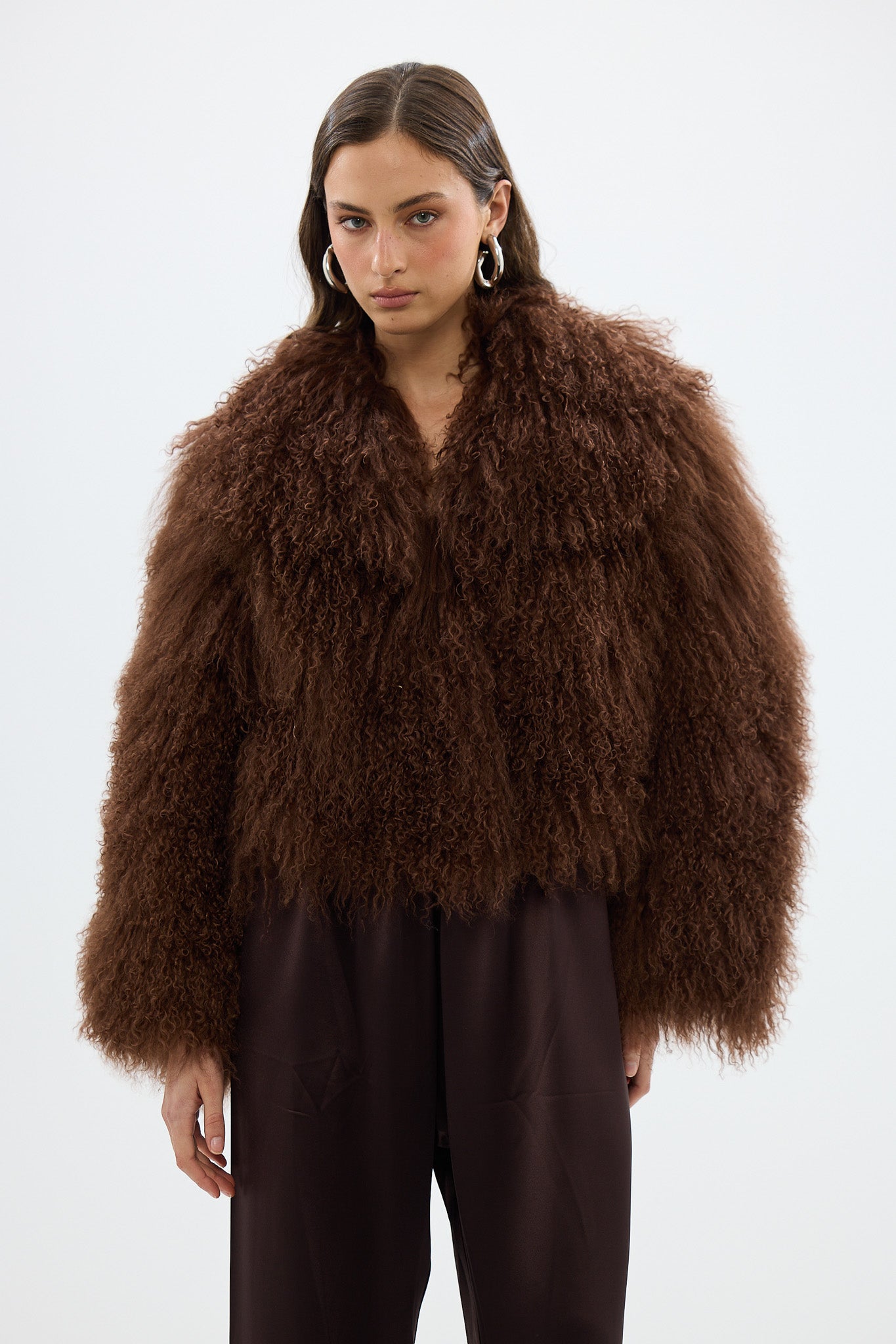 bubish Georgina Jacket Chocolate WOOL JACKET
