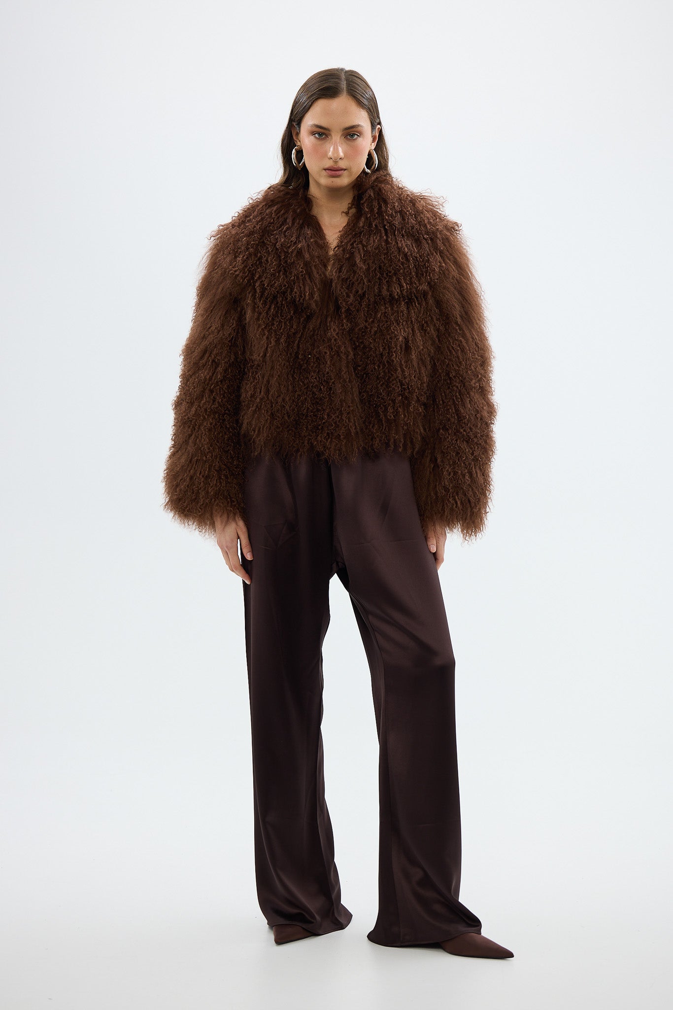 bubish Georgina Jacket Chocolate WOOL JACKET