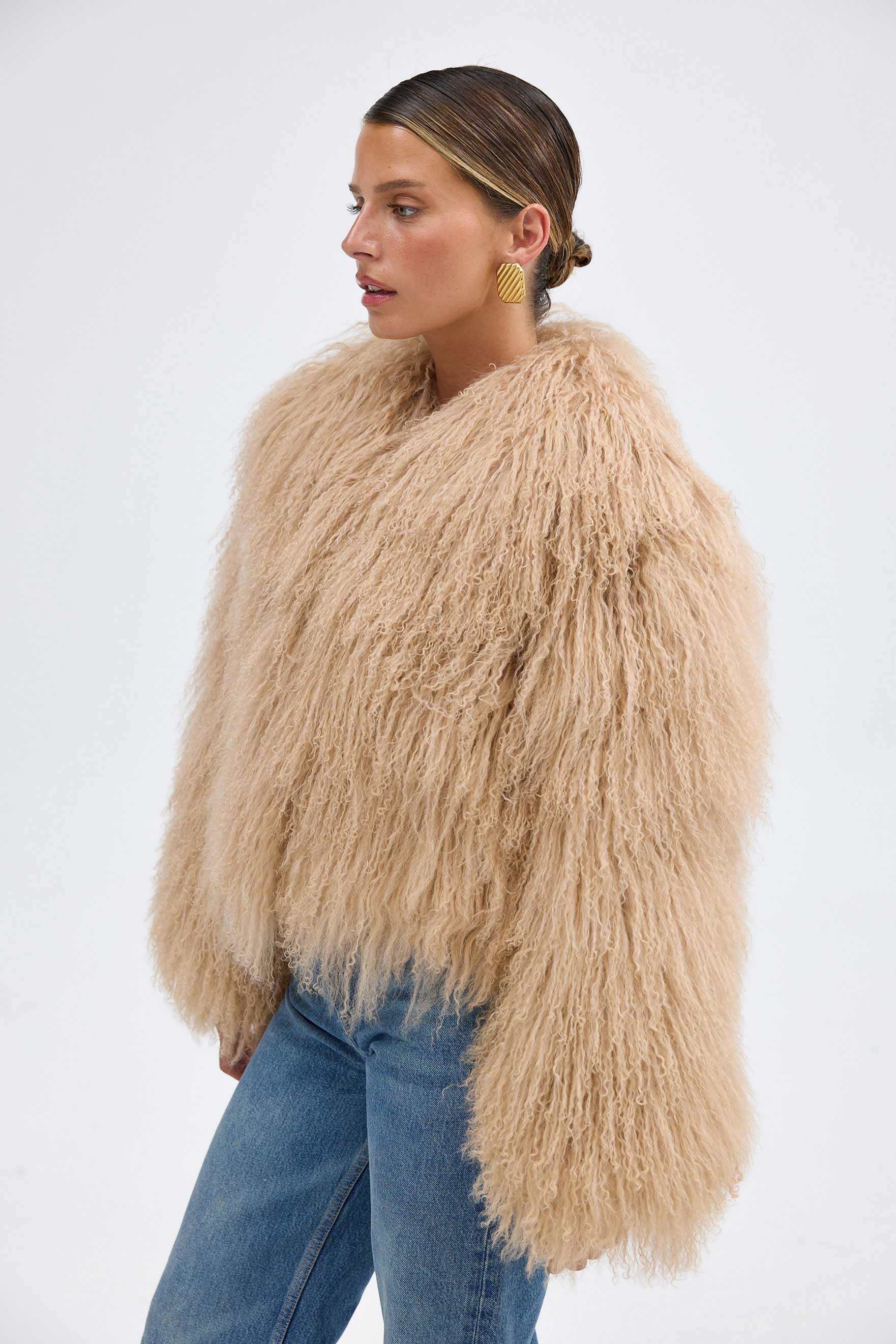 bubish Georgina Jacket - Caramel LAMB WOOL JACKET