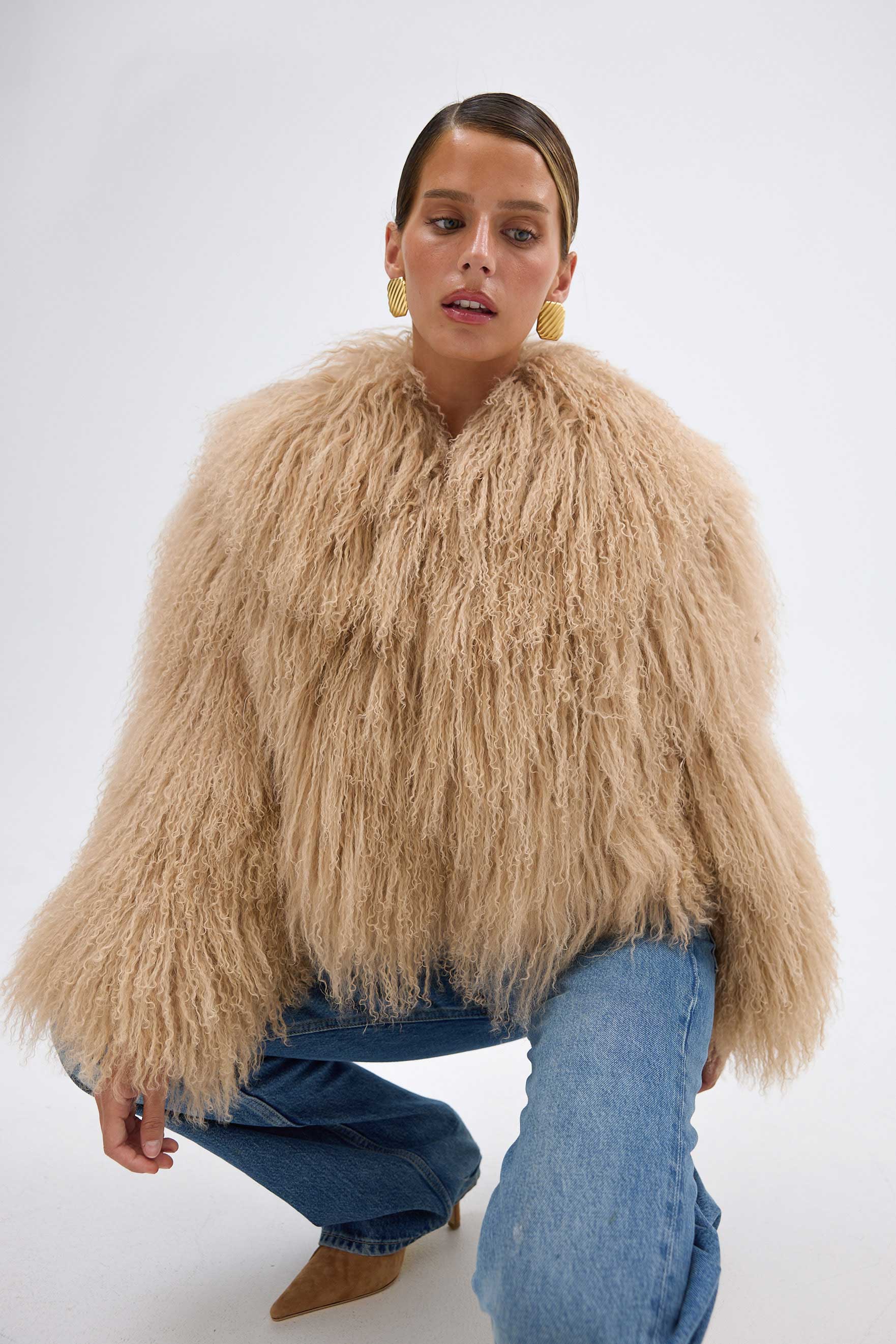 bubish Georgina Jacket - Caramel LAMB WOOL JACKET