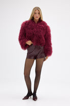 bubish Georgina Jacket - Cherry LAMB WOOL JACKET