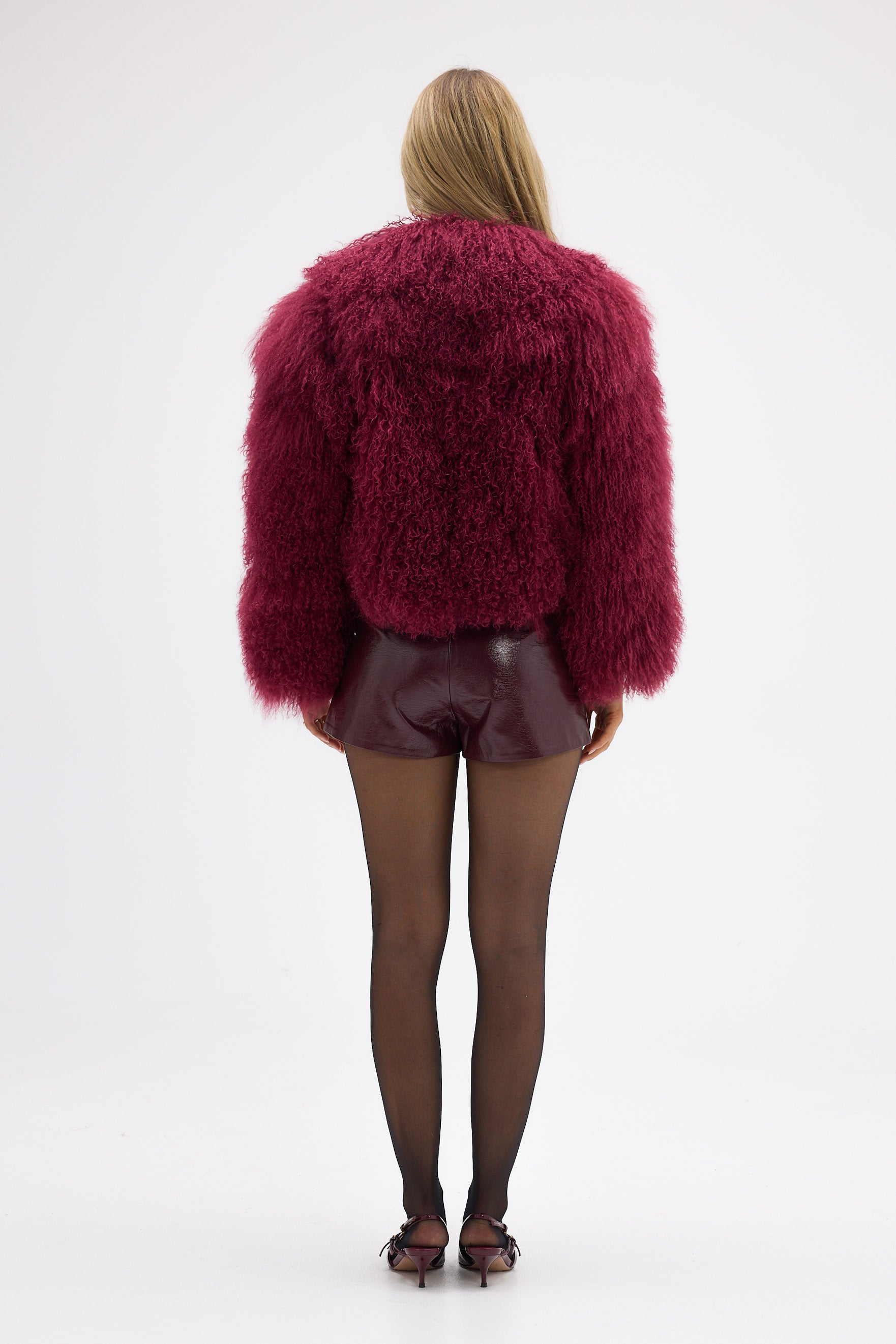 bubish Georgina Jacket - Cherry LAMB WOOL JACKET