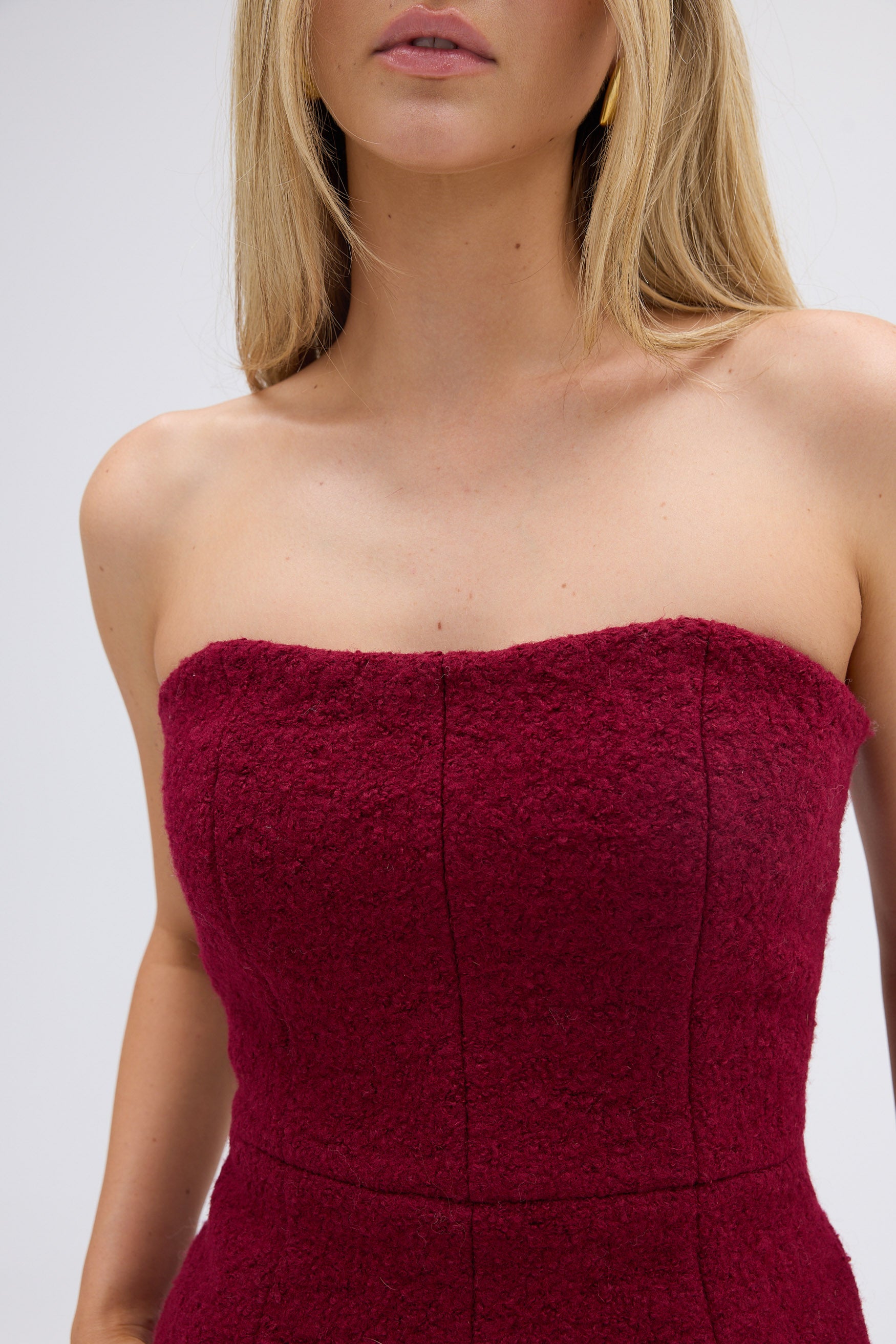 bubish Gracie Boucle Bodice - Cherry TOP
