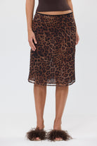 bubish Hailey Midi Skirt Leopard LEOPARD MIDI SKIRT