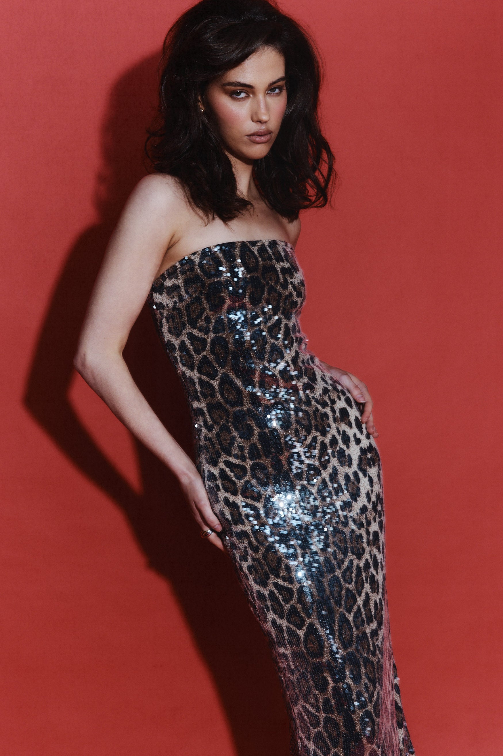 bubish Indy Sequin Dress Leopard PARTY DRESS