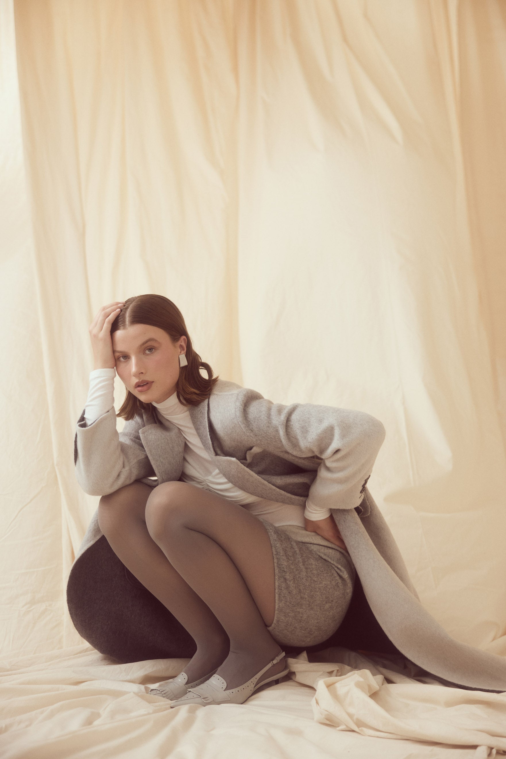 bubish Isla Coat  - Grey Marle COAT