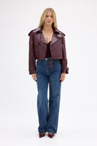 bubish Kara Jacket - Cherry FAUX LEATHER JACKET