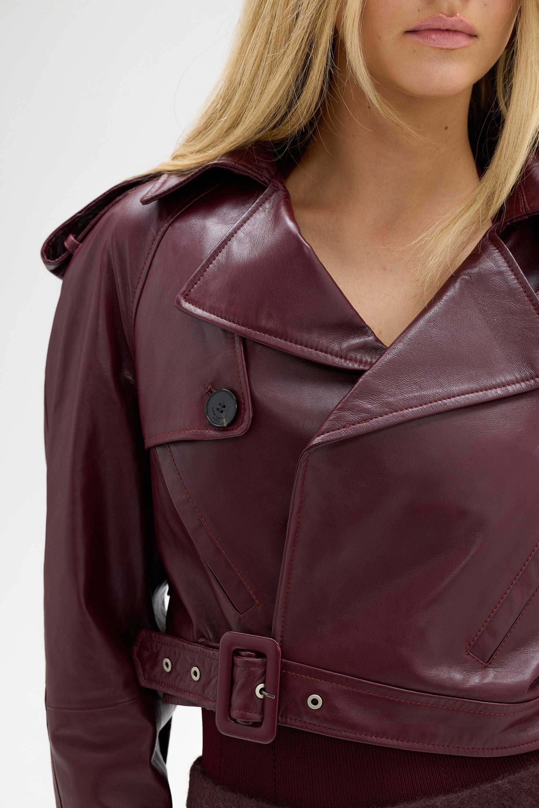 bubish Kara Jacket - Cherry FAUX LEATHER JACKET