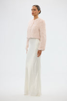 bubish Lola Crop Jacket - Baby Pink FUR JACKETS